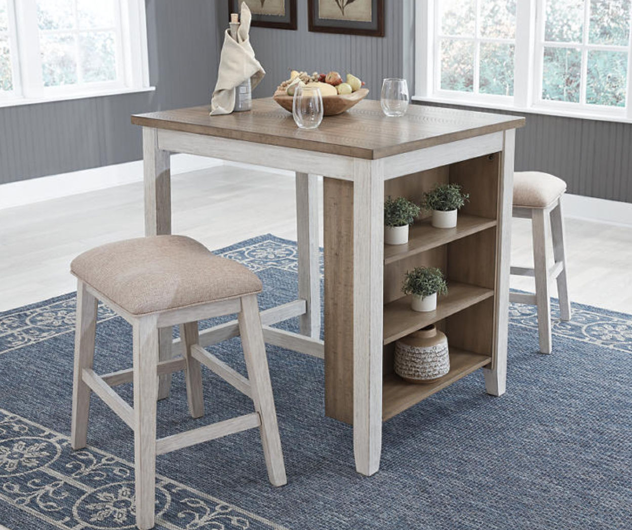 3 piece counter discount height dining set