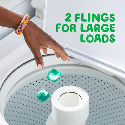 Odor Defense Flings Laundry Detergent Soap Pacs, Super Fresh Blast, 16-Count
