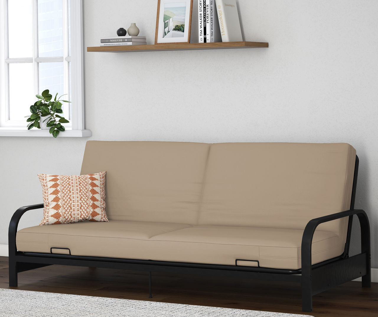 Black futon deals mattress big lots