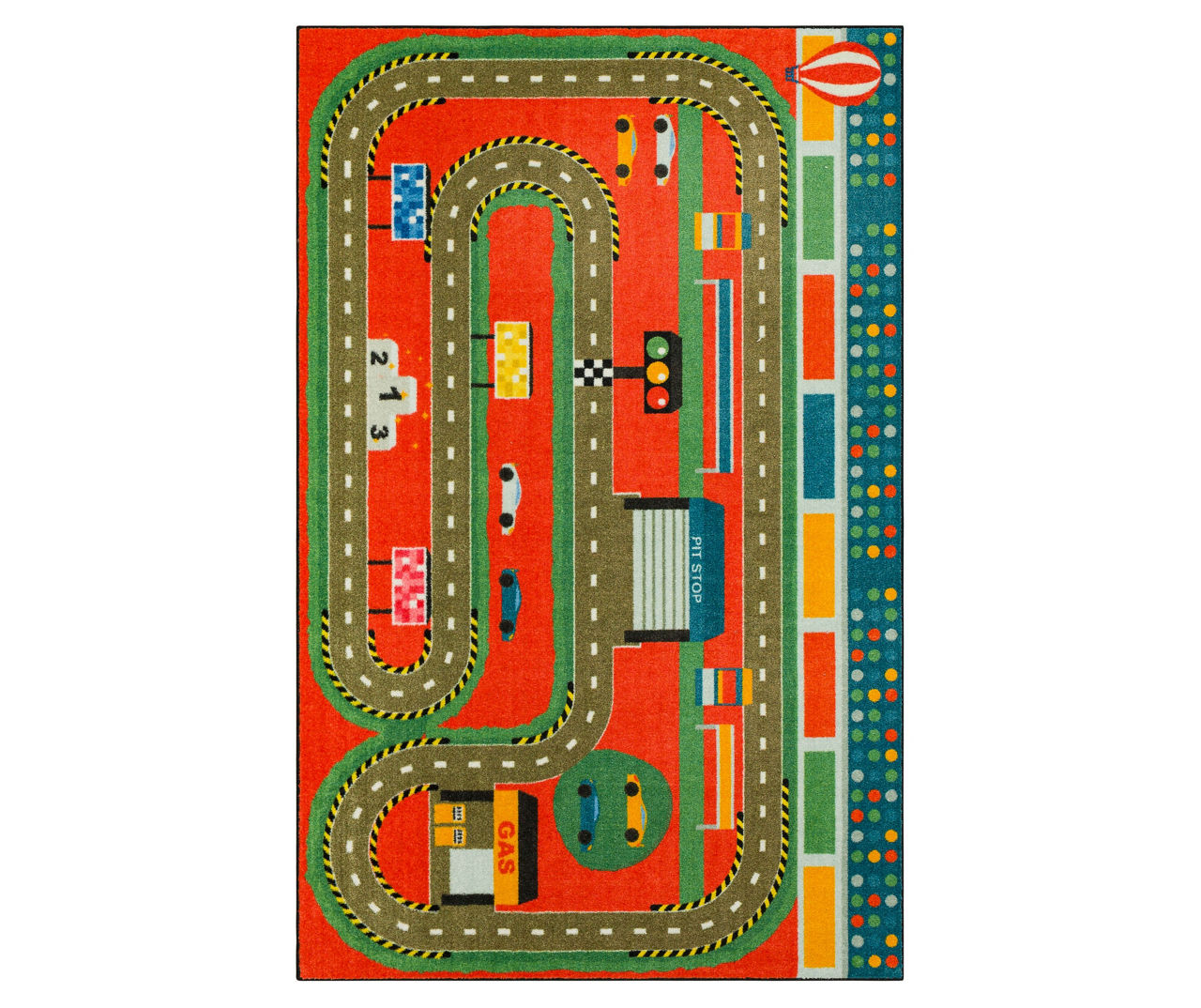 Mohawk Mohawk Red & Green Race Track Play Area Rug Big Lots