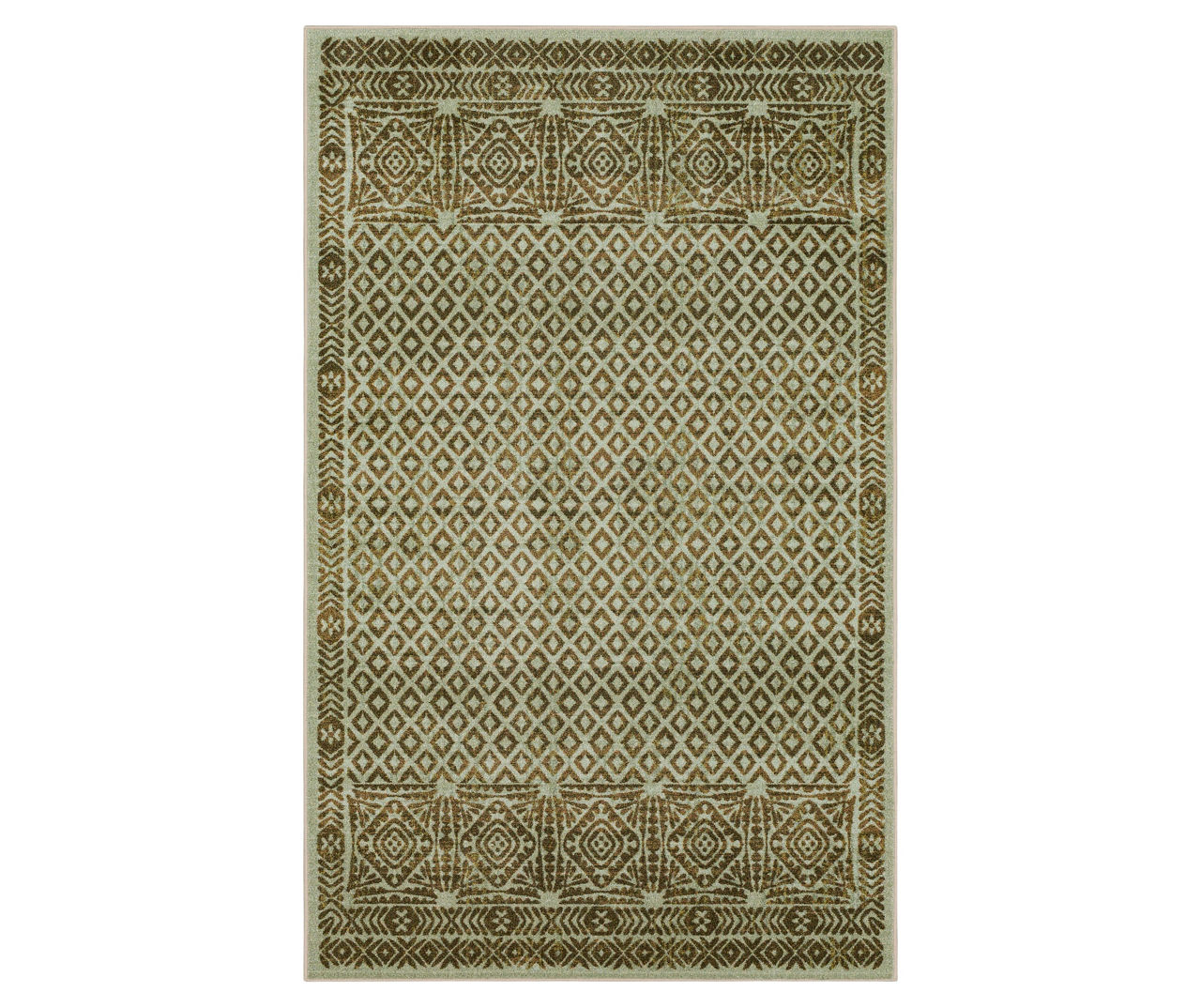 Mohawk Mohawk Caspian Ivory & Brown Geometric Area Rug Big Lots