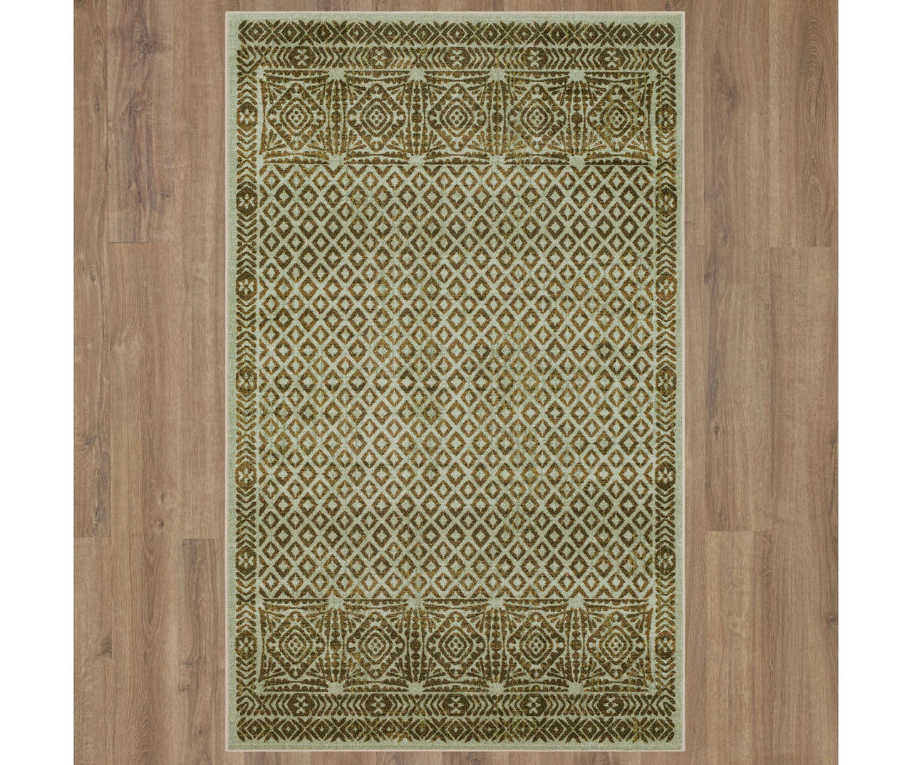 Mohawk Mohawk Caspian Ivory & Brown Geometric Area Rug Big Lots