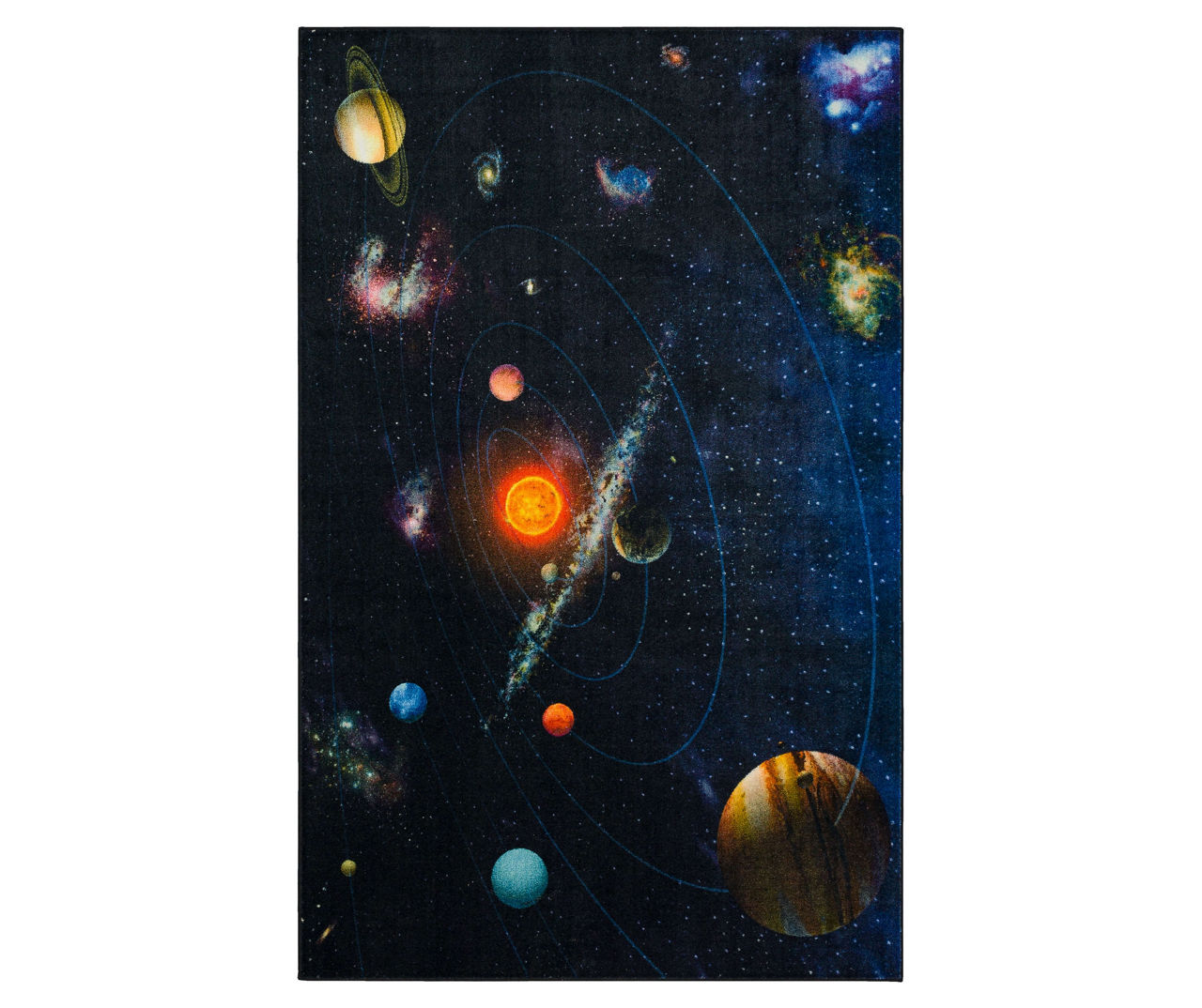 Mohawk Mohawk Black & Multi-Color Solar System Area Rug | Big Lots