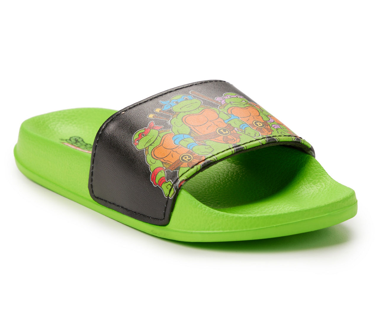 Teenage Mutant Ninja Turtles Logo Adult Slide Shoes - ShopNickU