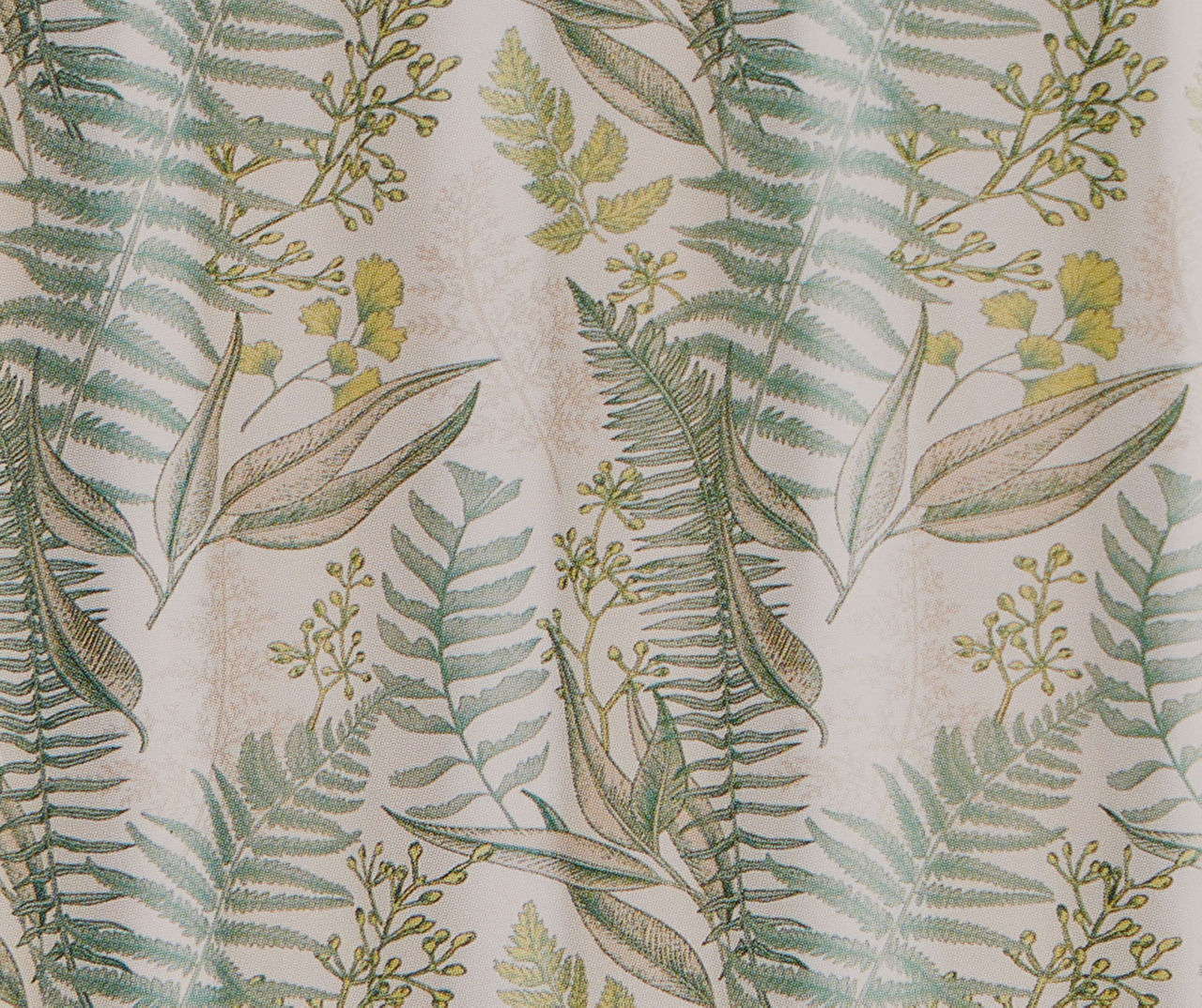 Bargain Bungalow Terra Green & White Botanical Shower Curtain Big Lots