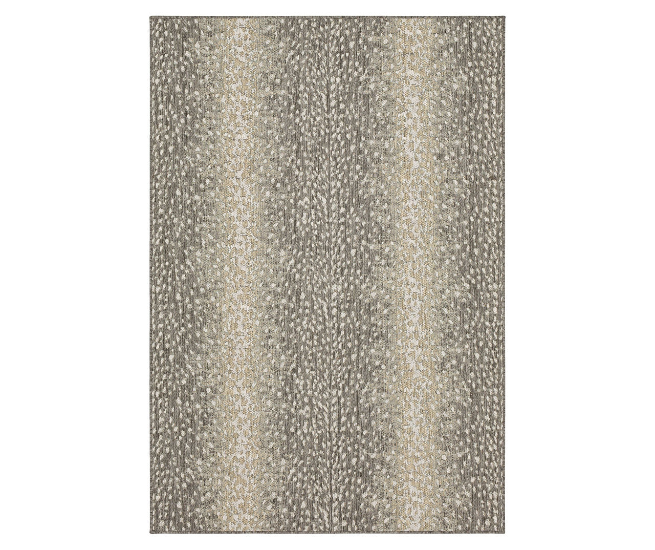 Mohawk Light Gray & Tan Antelope Print Outdoor Area Rug, (5' 3