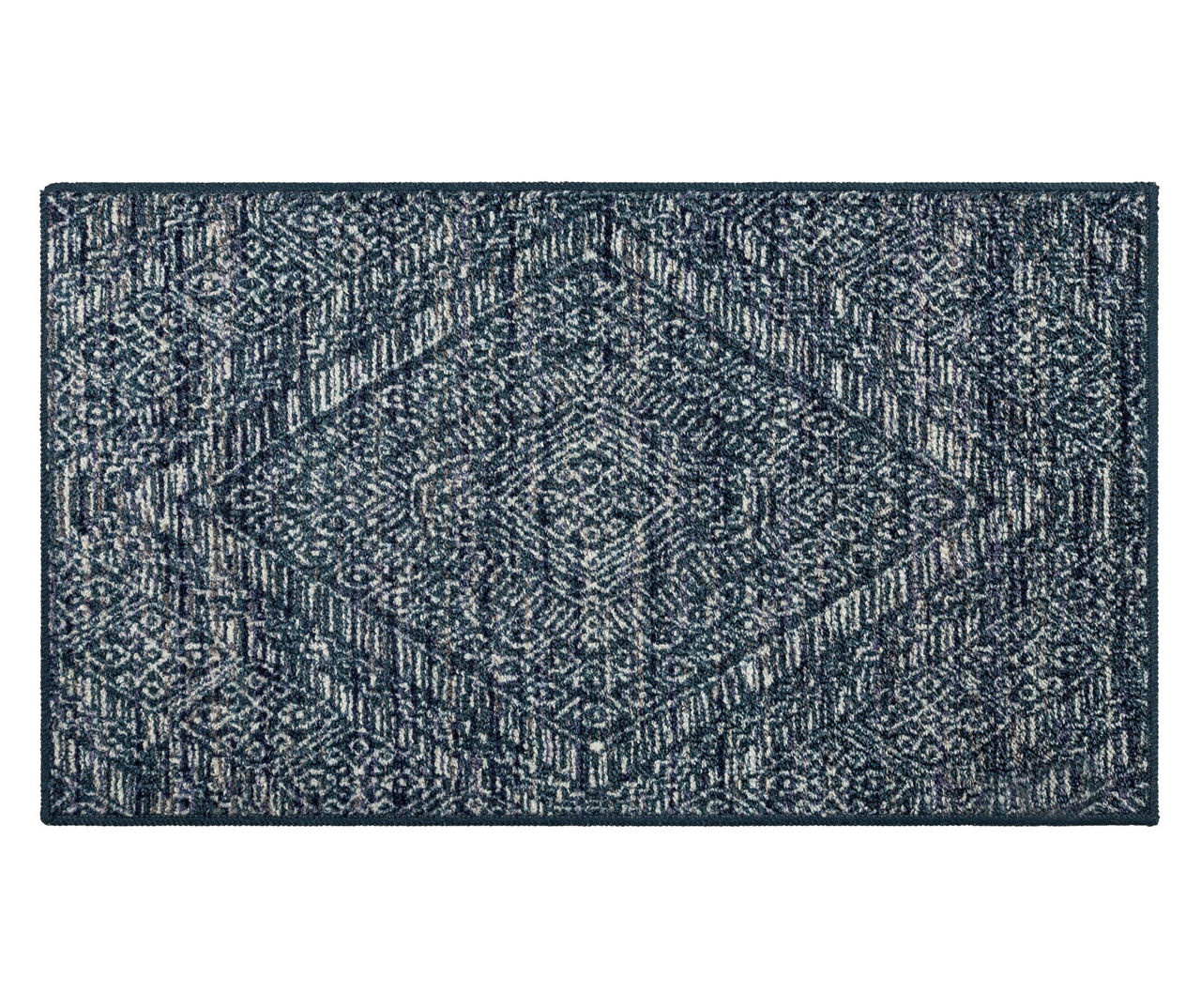 Mohawk Mohawk Blue & White Geometric Diamond Area Rug Big Lots