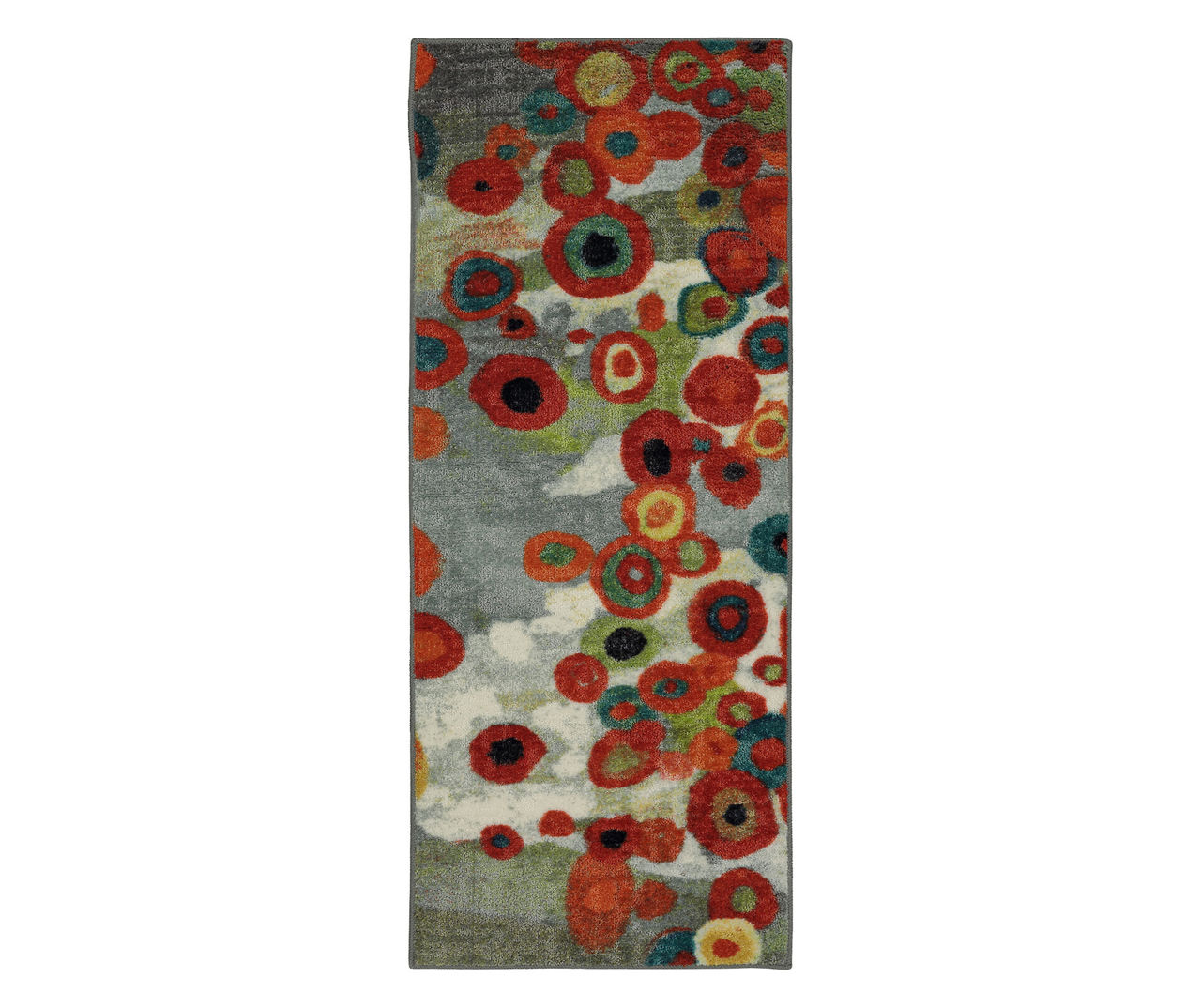 Mohawk Mohawk Tossed Floral Orange & MultiColor Area Rug Big Lots