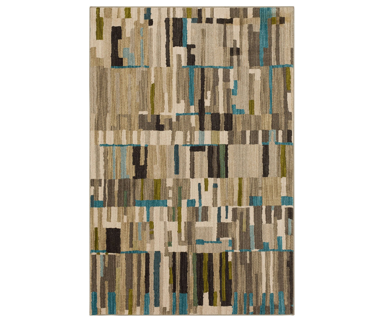Mohawk Mohawk Bacchus Lagoon Blue & Taupe Color Block Area Rug Big Lots