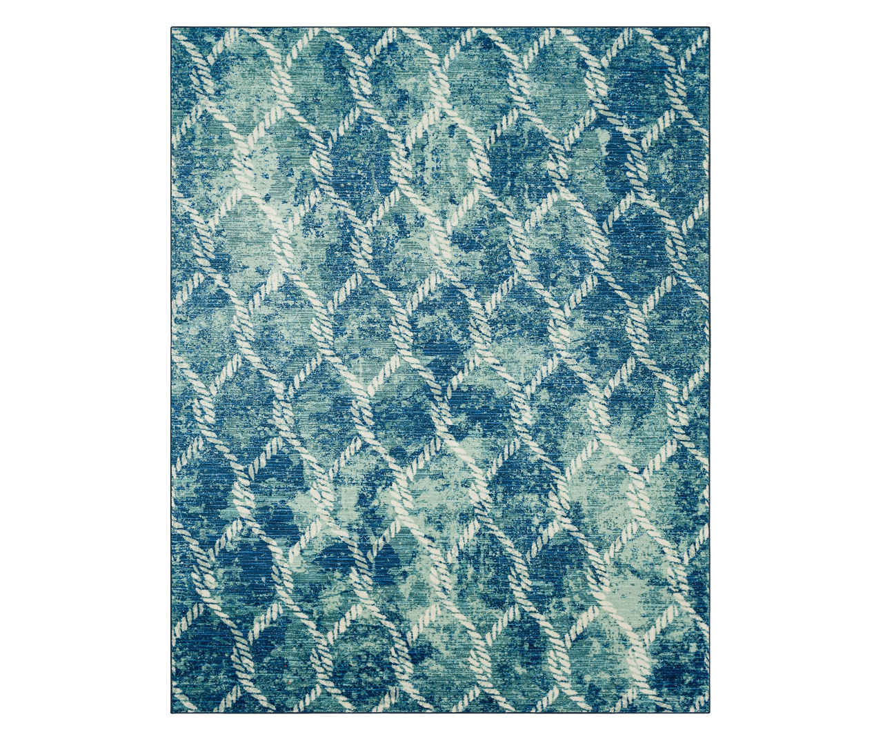 Mohawk Mohawk Home Diamond Rope Aqua Area Rug Big Lots