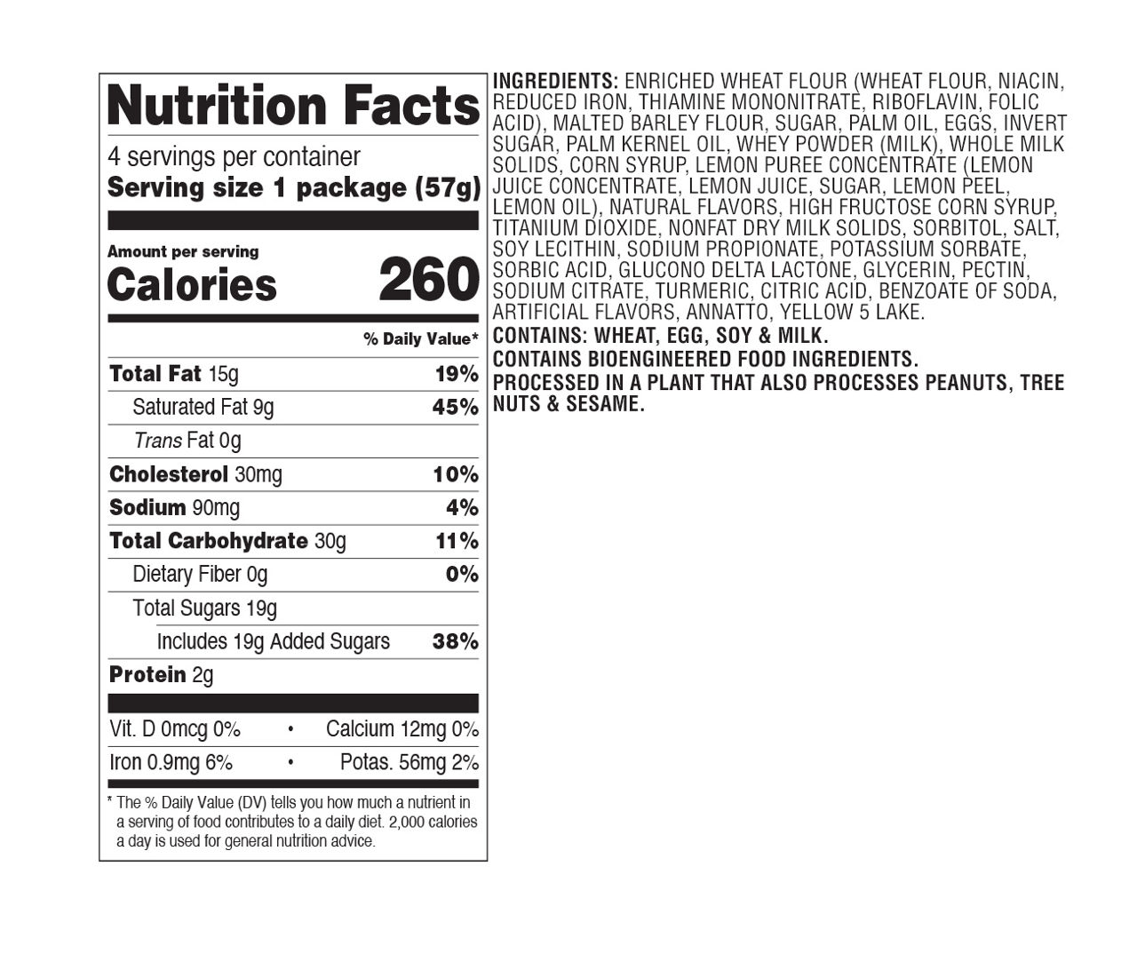 Lemon Minis Cake Bites, 4-Pack