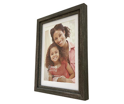 Gray Step-Down Picture Frame, (5