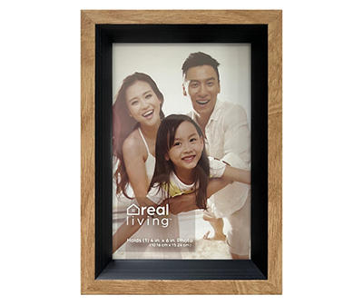 Real Living Brown & Black 2-Tone Picture Frame