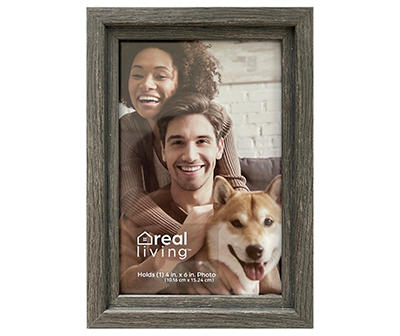 Real Living Gray Step-Down Picture Frame