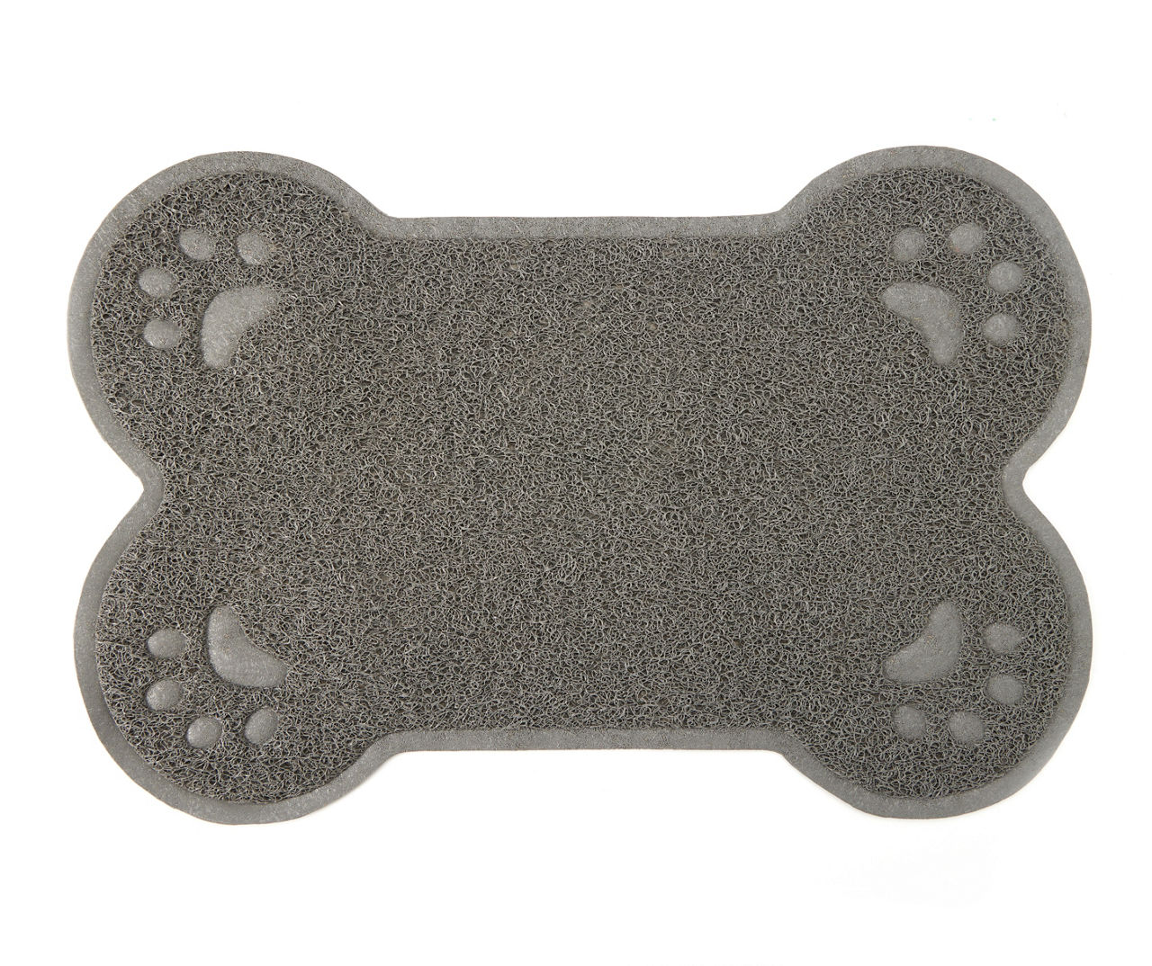 Bone Shape Pet Feeding Mat With Flowers And Mushrooms, Dog