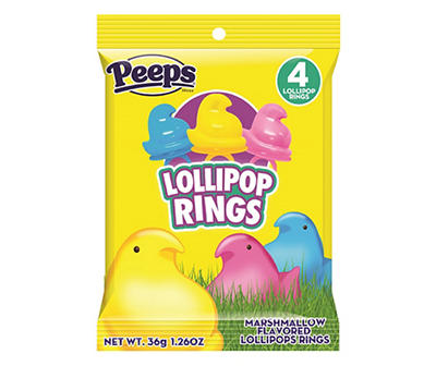 Chick Lollipop Rings, 4-Pack