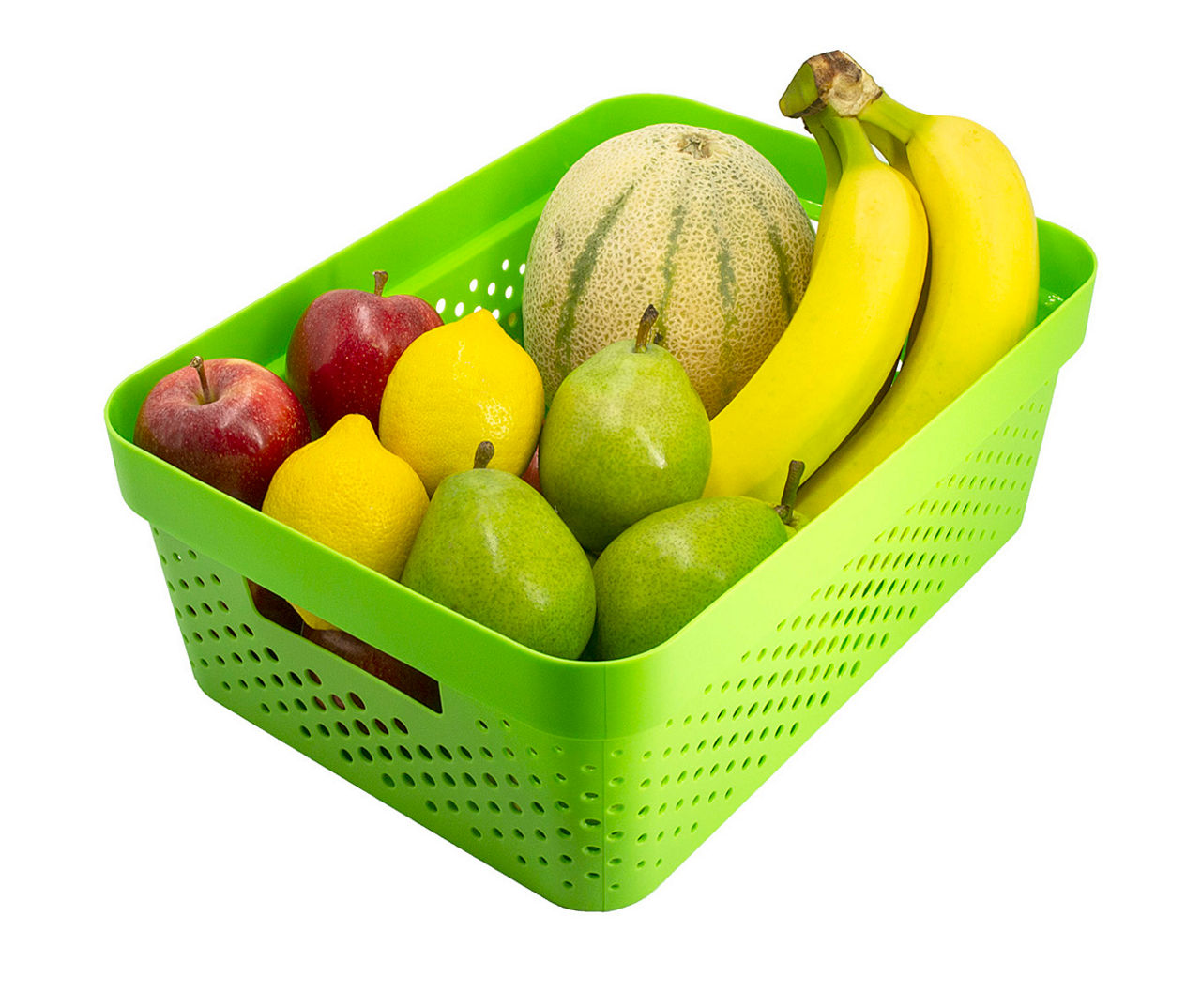 Glad Yellow Perforated Storage Basket, 4 Gal.