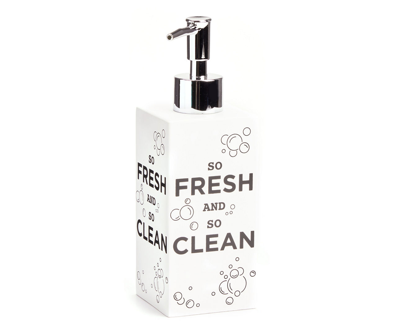 Real Living "So Fresh" White & Black Lotion Pump Big Lots