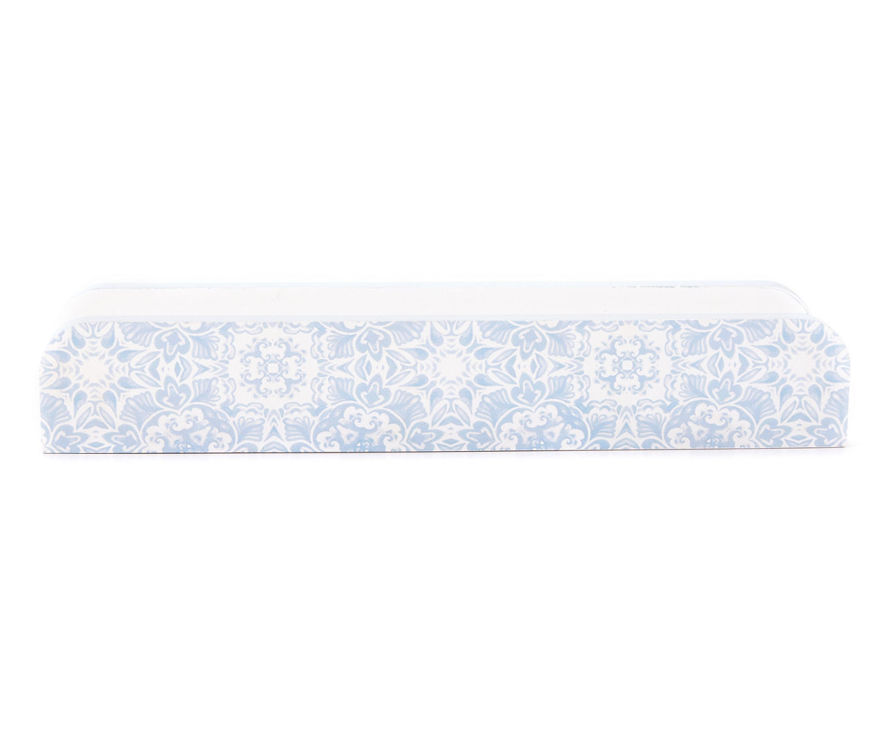 White & Blue Medallion Ledge Wall Shelf