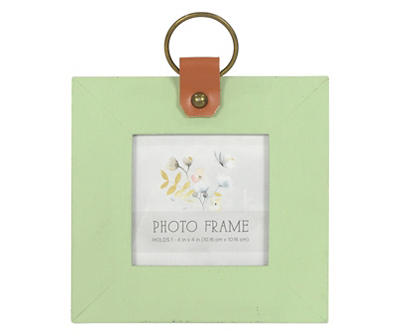 Green Square Picture Frame With Strap, (4
