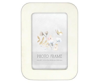 White Rounded-Edge Picture Frame, (4