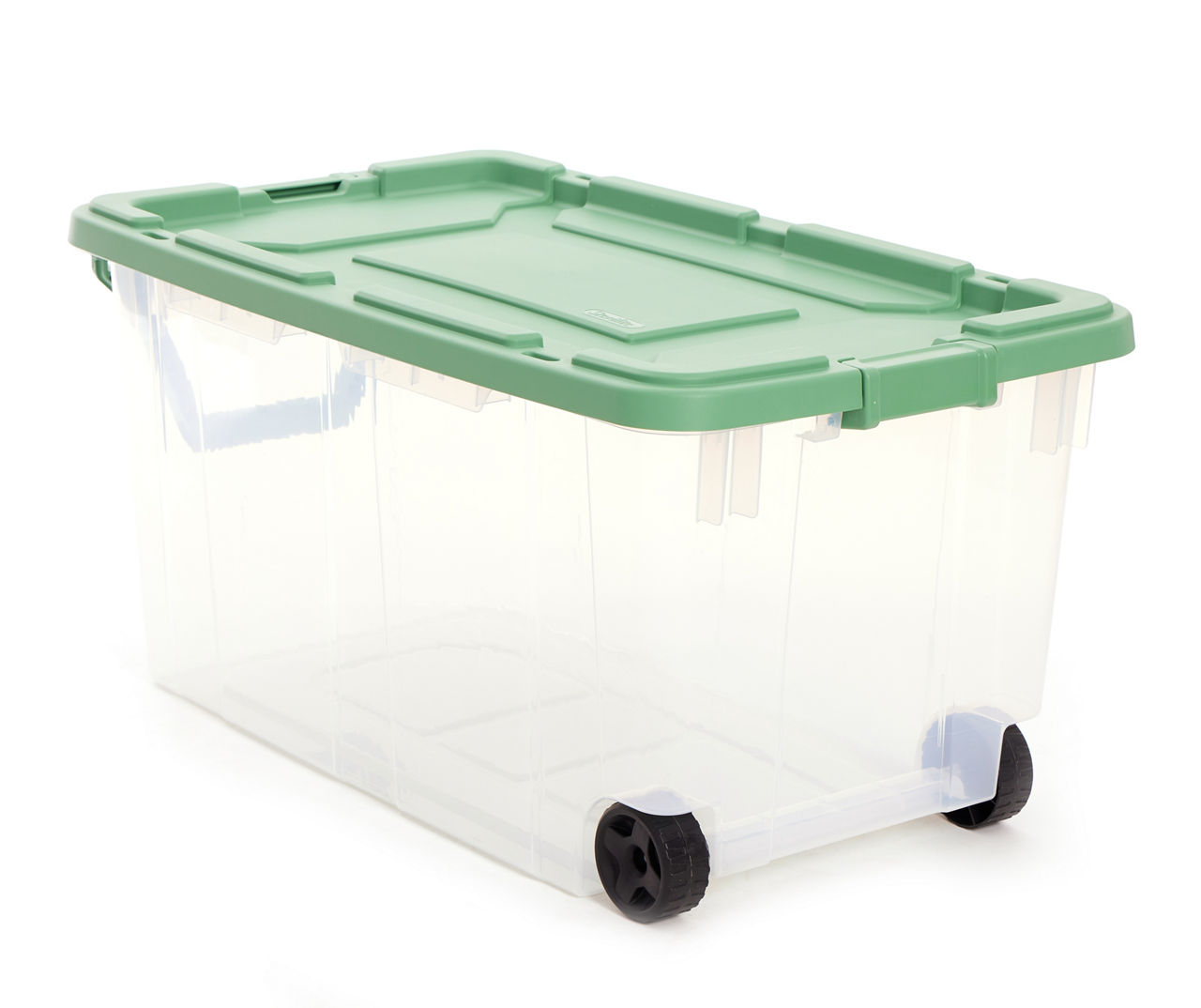 Sterilite 160-Quart Clear Wheeled Latch Storage Tote with Handle