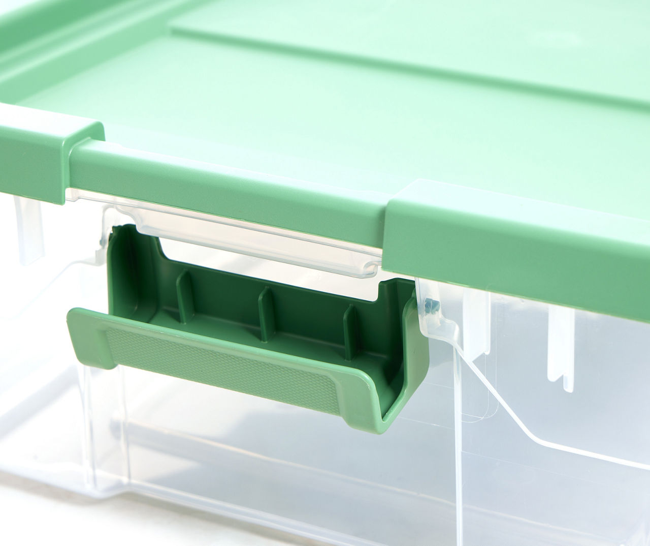 Sterilite 40 Quart Clear Plastic Modular Stacker Storage Bin Tote