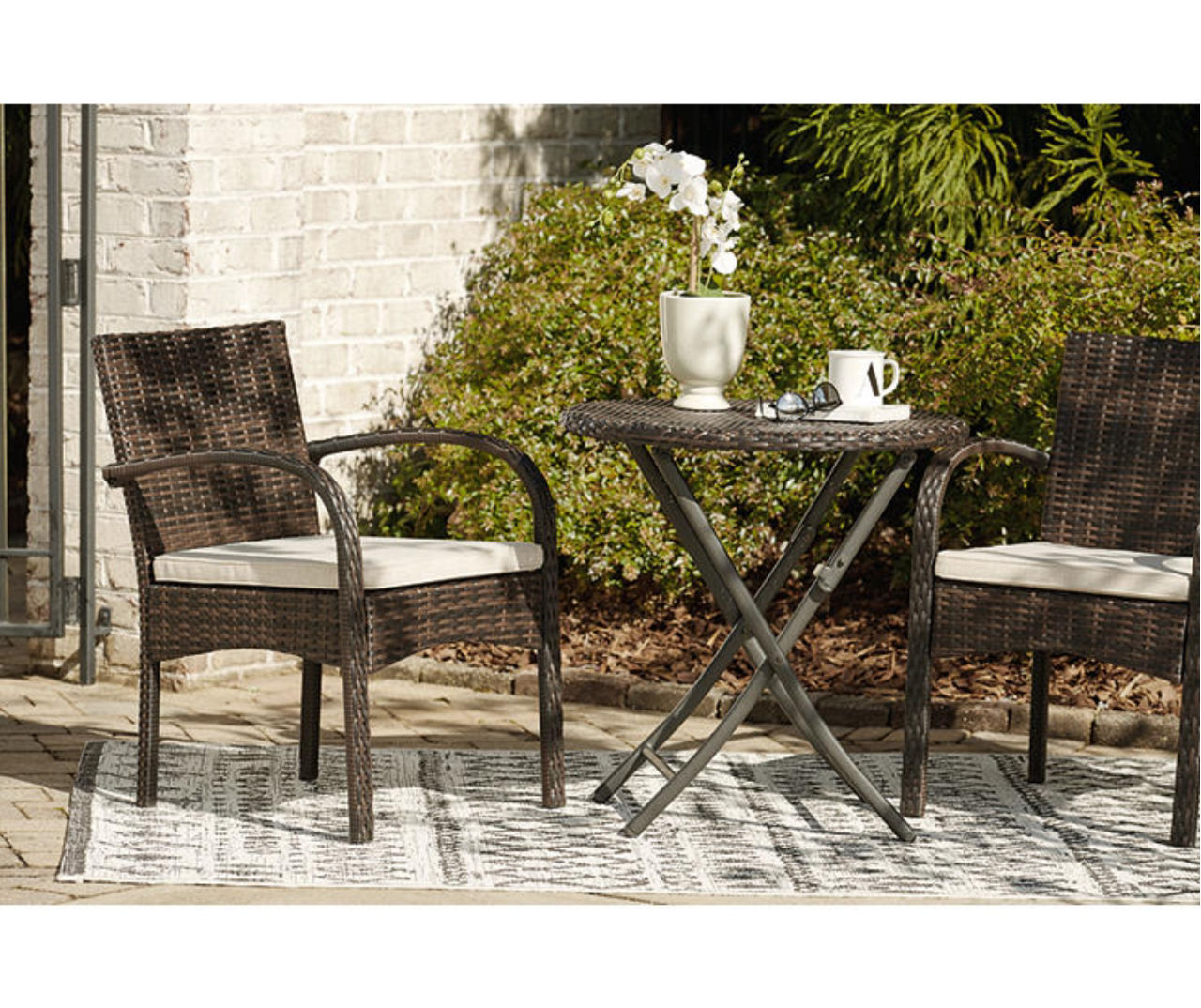 Anchor Lane 3-Piece Cushioned Patio Bistro Set