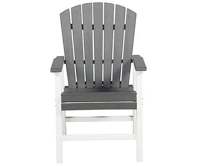 Transville Gray & White Wood Look Patio Dining Chairs, 2-Pack
