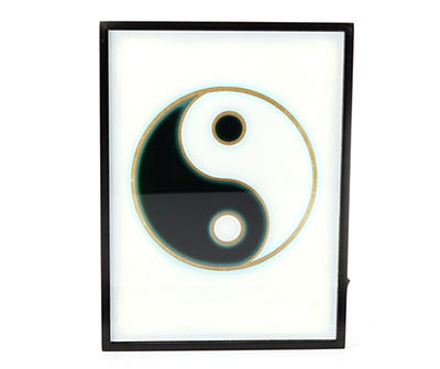 Euphoric Expression Yin & Yang Framed LED Plaque