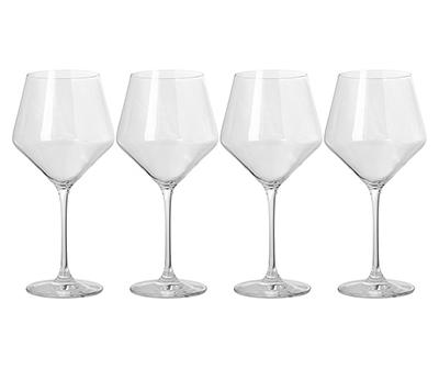 Vivid Red Wine 4-Piece Glassware Set
