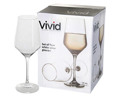 Vivid White Wine 4-Piece Glassware Set