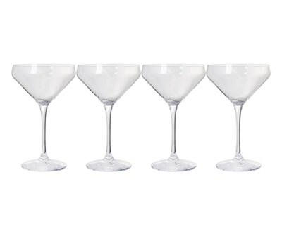 Vivid Martini 4-Piece Glassware Set