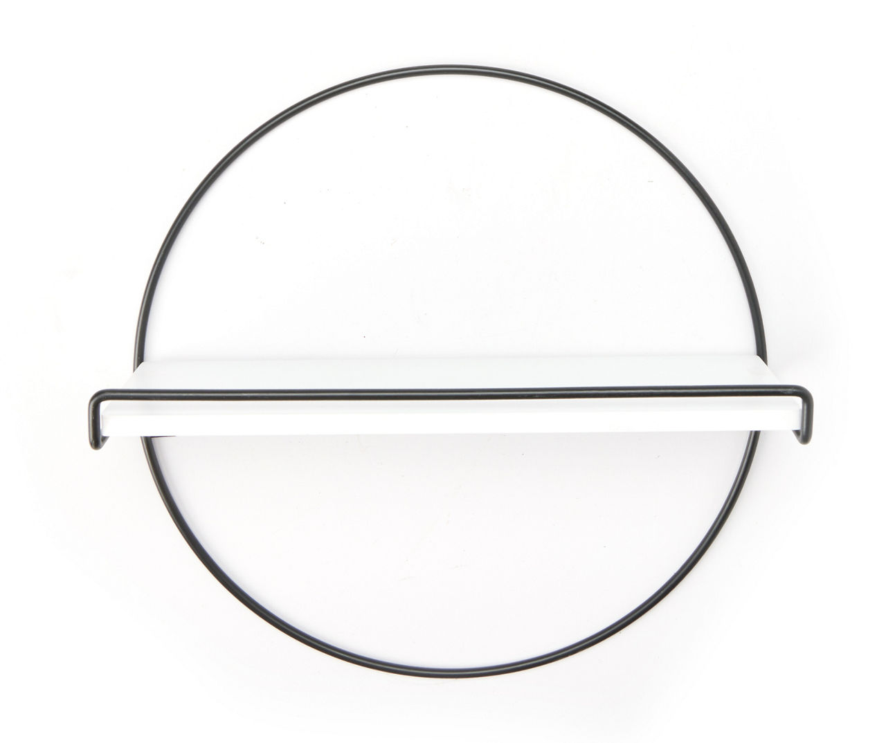 Real Living Black & White Wire Circle Wall Shelf Big Lots