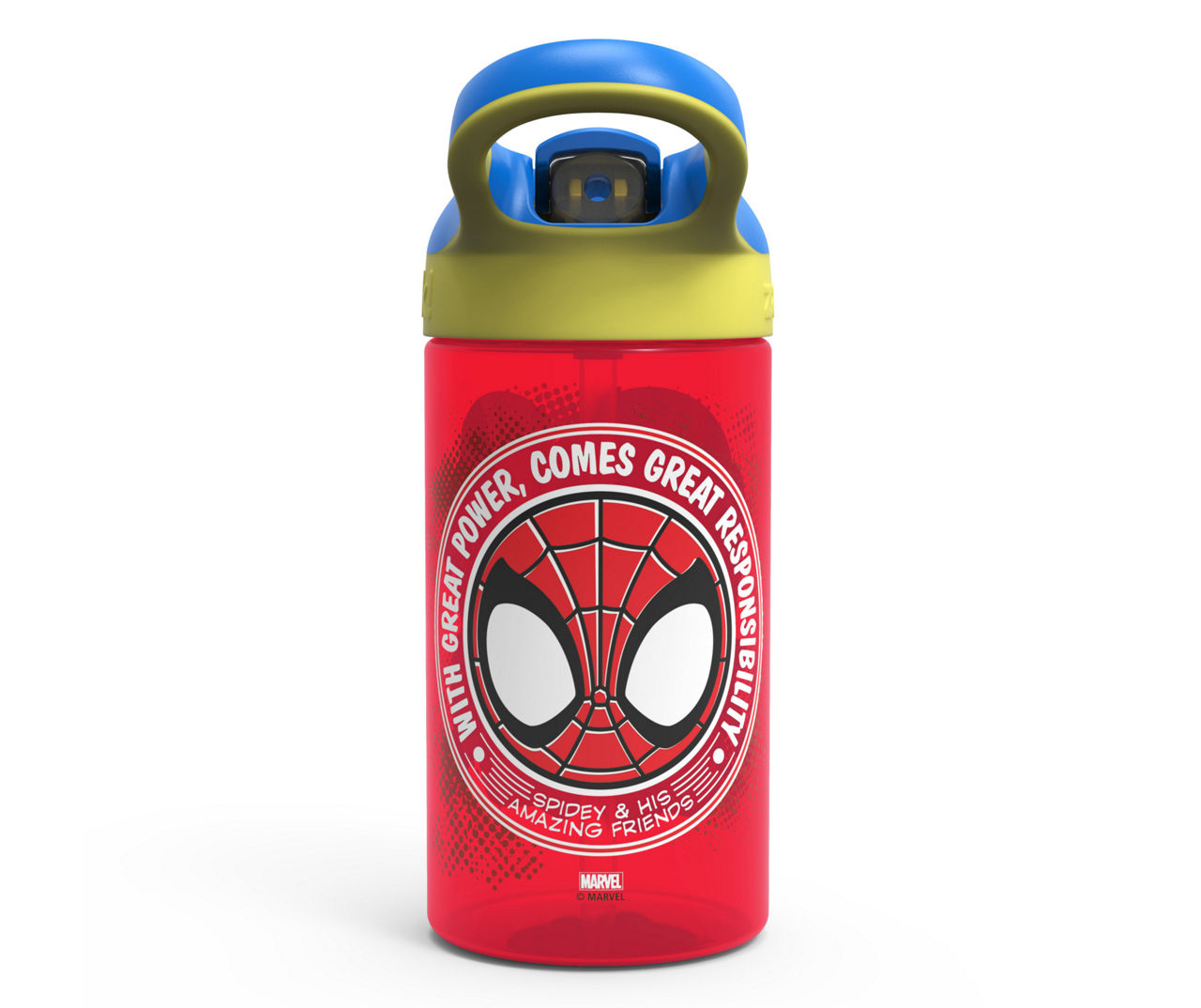 Spider-Man Classic Amazing 24 Ounce Transparent Plastic Water Bottle