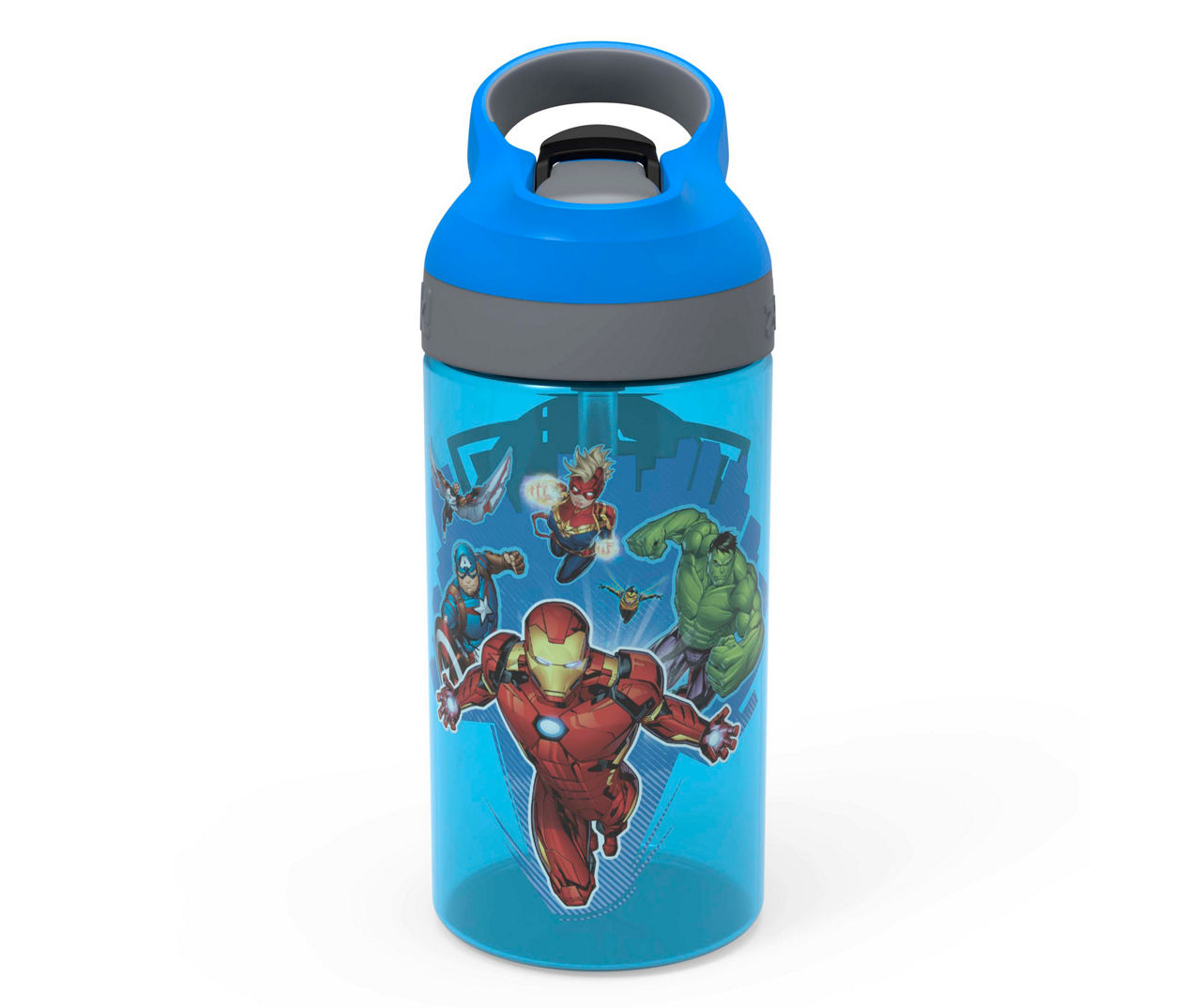 Avengers Atlantic Blue Spout Water Bottle, 16 oz.