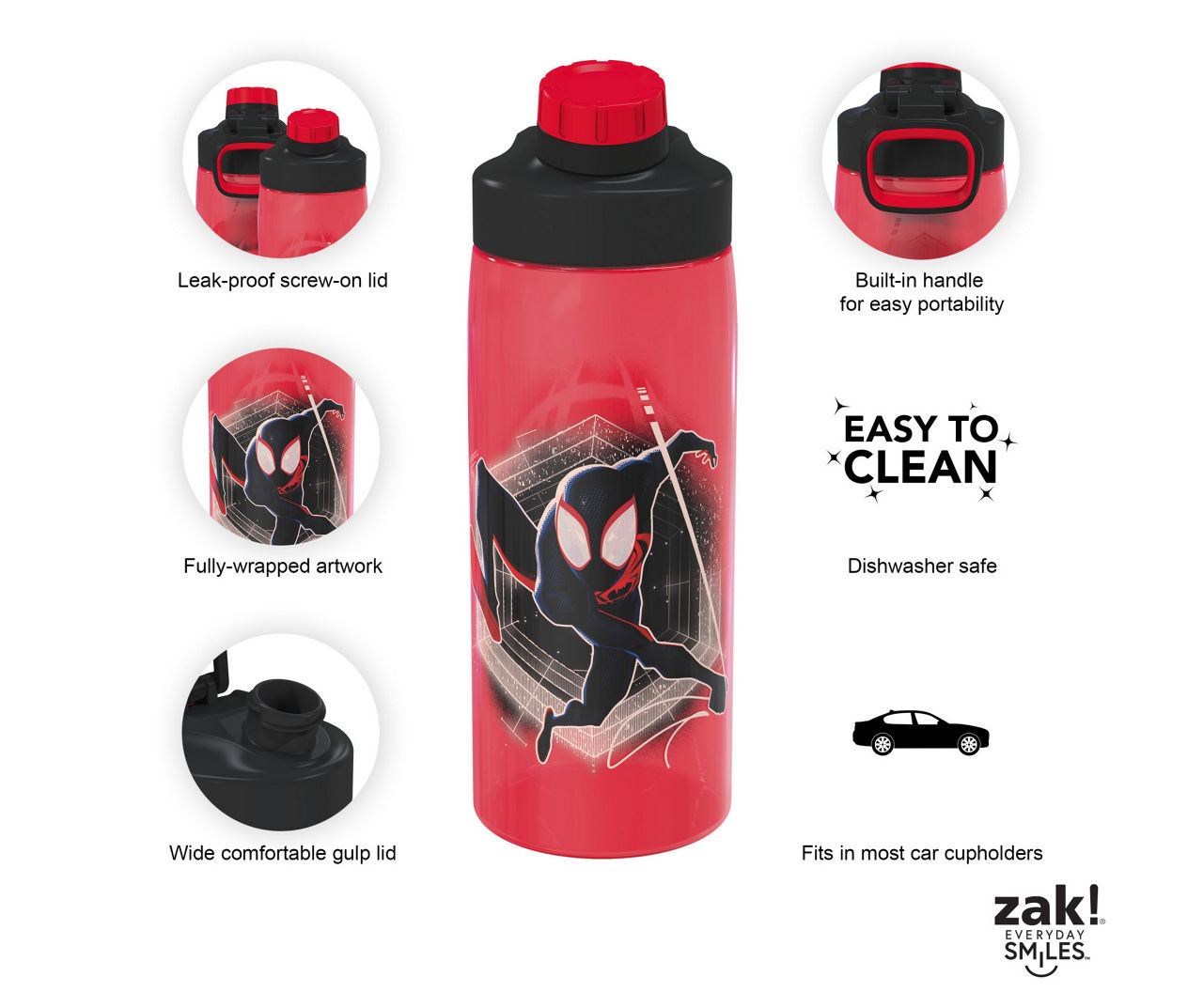 Miles Morales Water Bottle by betatest