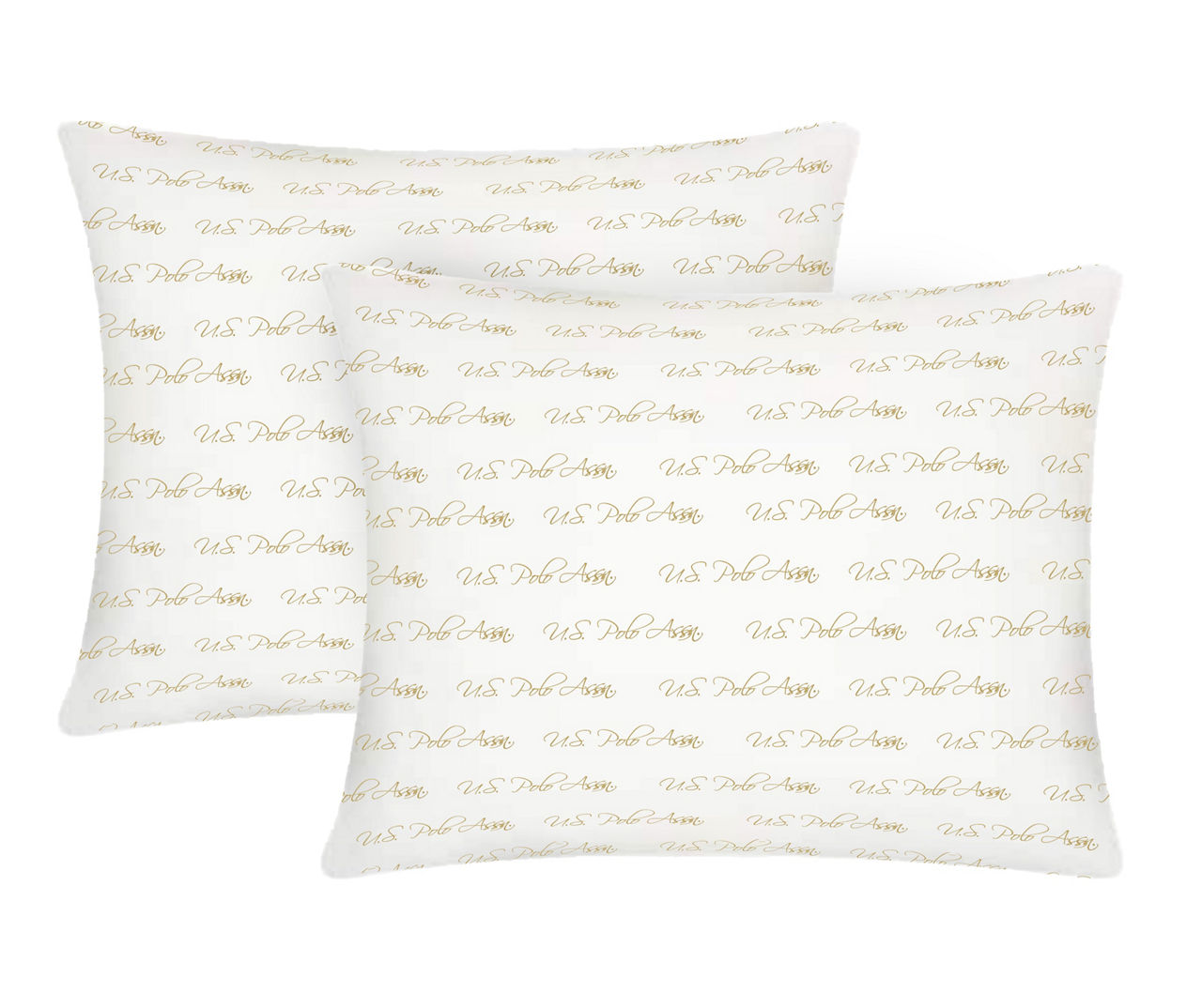 Us Polo Assn. Script Logo 2-Pack Medium Density Pillow