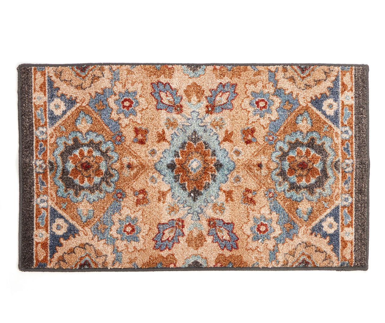 Broyhill Broyhill Blue & Tan Traditional Floral Accent Rug Big Lots