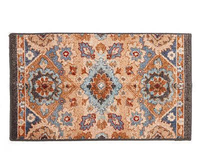 Broyhill Blue & Tan Traditional Floral Accent Rug