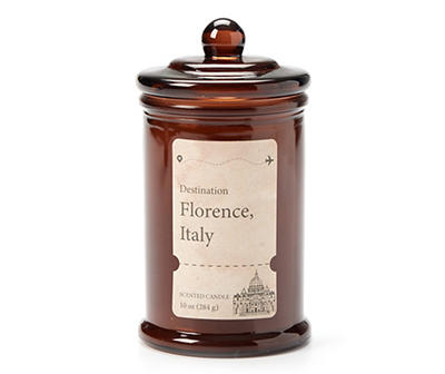 Florence Vanilla Gelato Brown Apothecary Jar Candle, 10 oz.