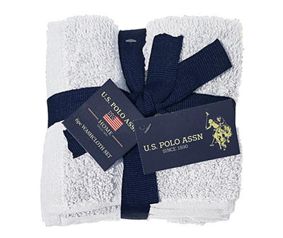 US Polo Assn Home Washcloths, 6-Pack