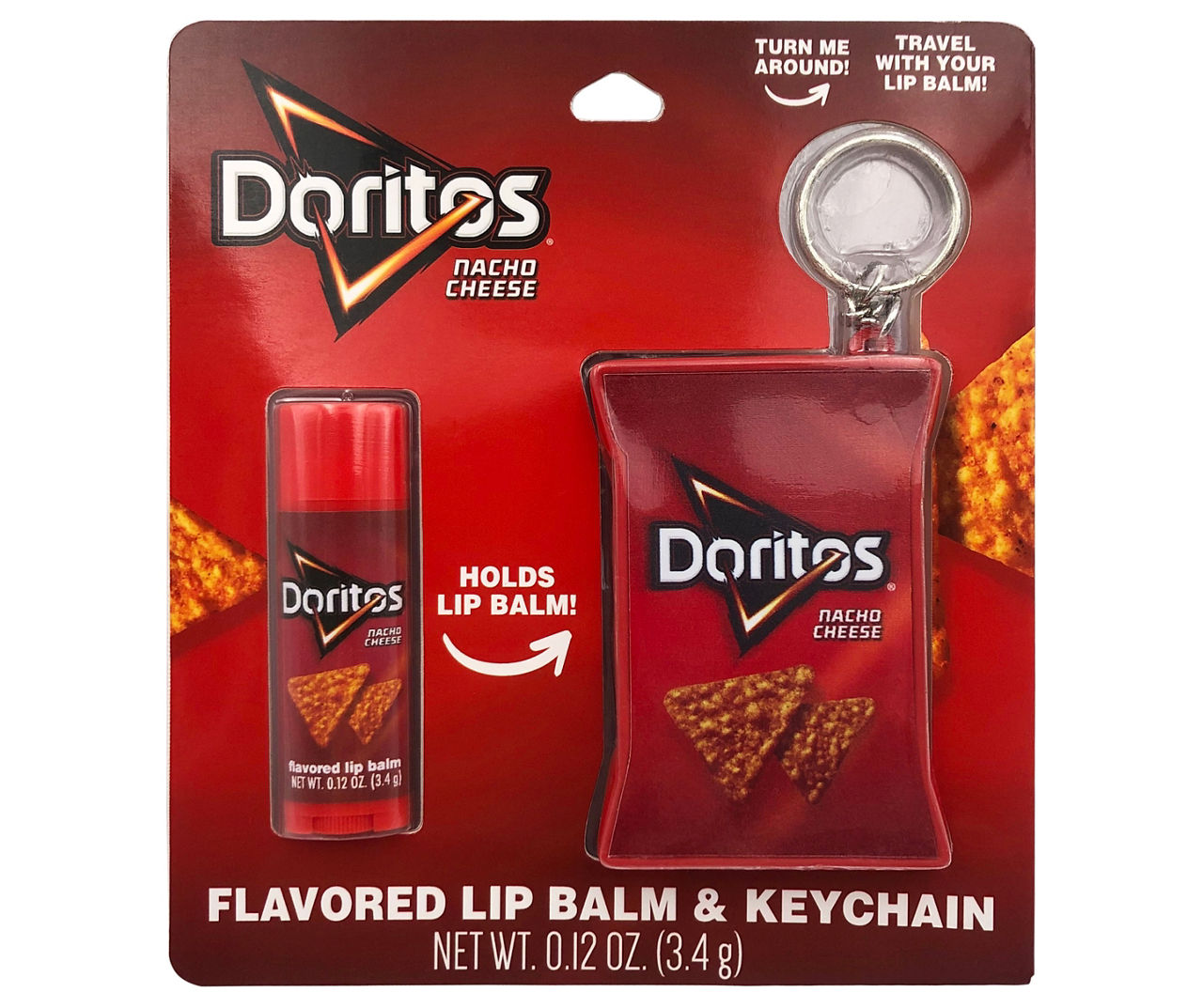 Nacho Cheese Lip Balm & Keychain