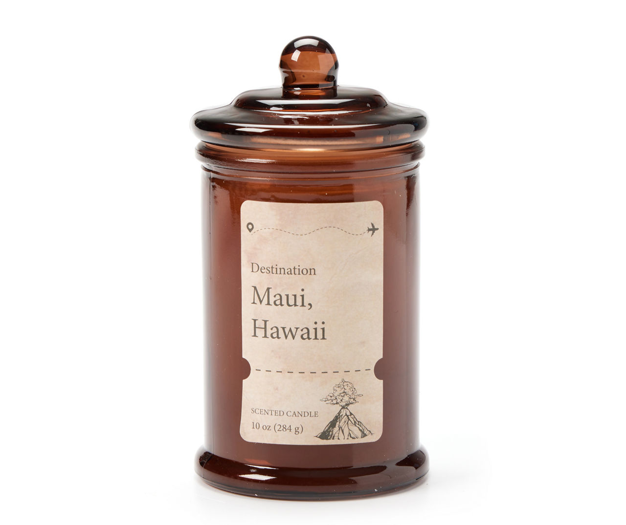 Maui Pineapple Flower Brown Apothecary Jar Candle, 10 oz. Big Lots