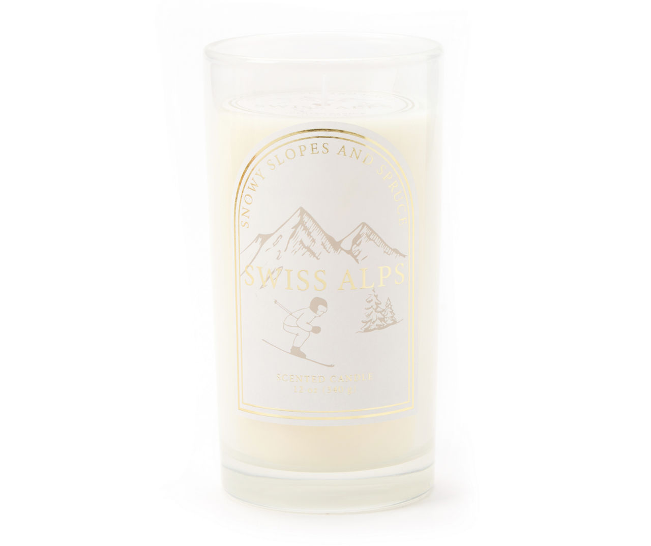 Swiss Alps Flurries & Frost White Tinted Jar Candle, 12 oz. Big Lots