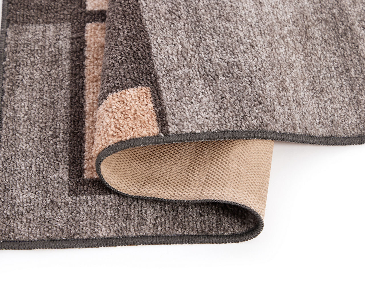 Broyhill Gray & Taupe Color Block Accent Rug
