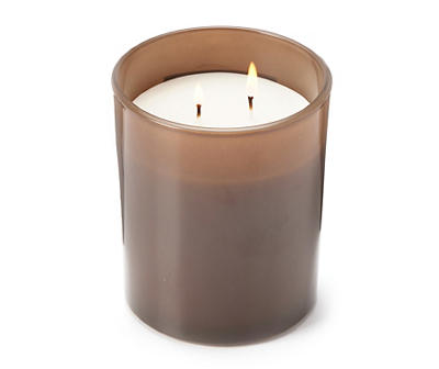 Coconut Mahogany Brown Colored Glass Jar Candle, 15 oz.