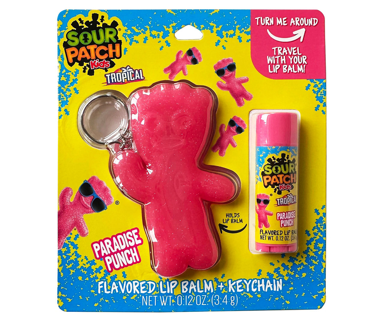 Pink Paradise Punch Lip Balm & Keychain
