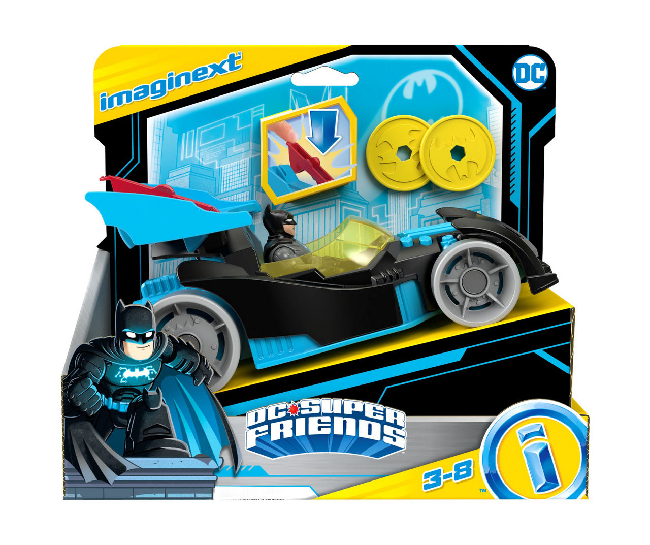 IMAGINEXT DC Super Friends Batmobile Toy | Big Lots