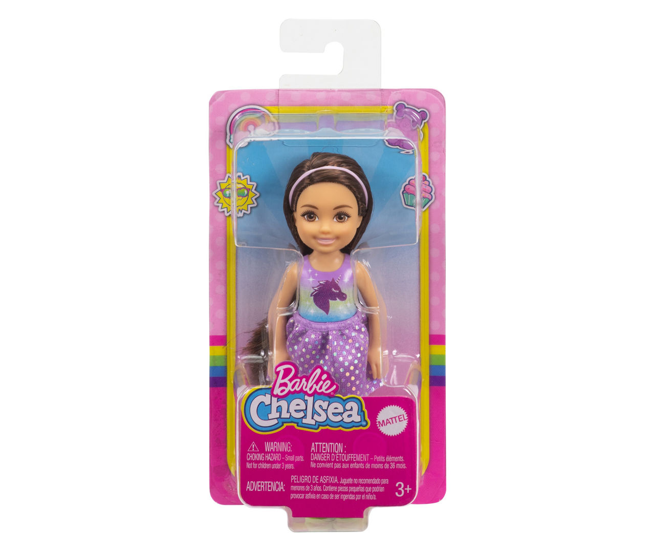 Barbie club chelsea online unicorn doll